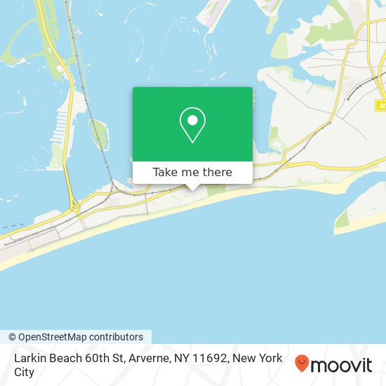 Mapa de Larkin Beach 60th St, Arverne, NY 11692