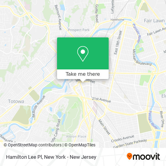 Hamilton Lee Pl map