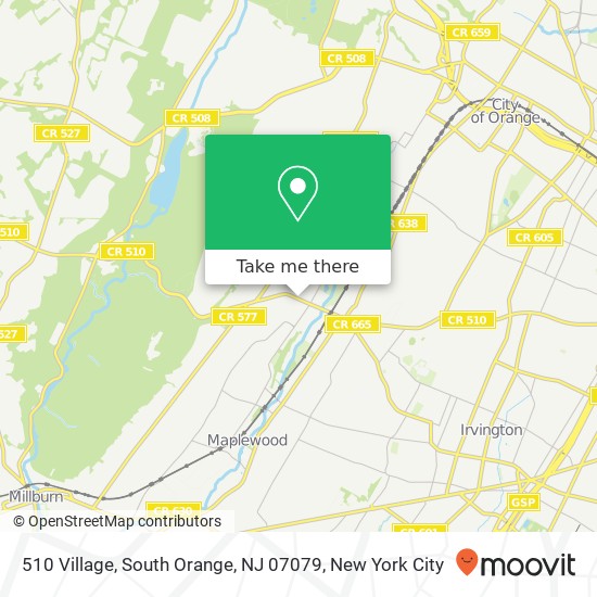 Mapa de 510 Village, South Orange, NJ 07079