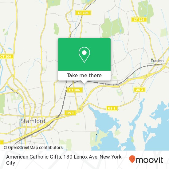 Mapa de American Catholic Gifts, 130 Lenox Ave