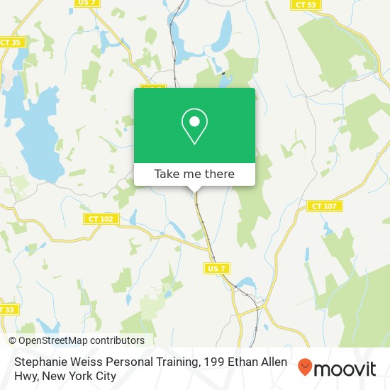 Stephanie Weiss Personal Training, 199 Ethan Allen Hwy map