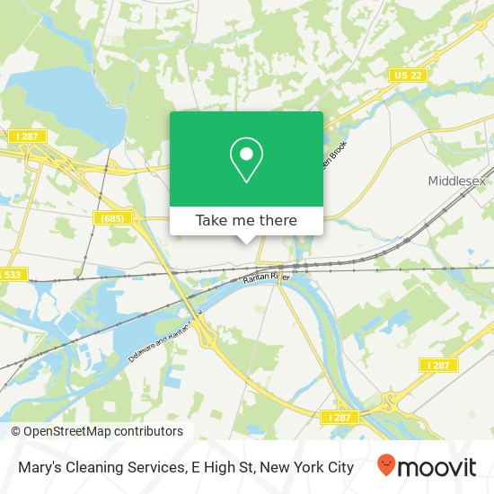 Mapa de Mary's Cleaning Services, E High St