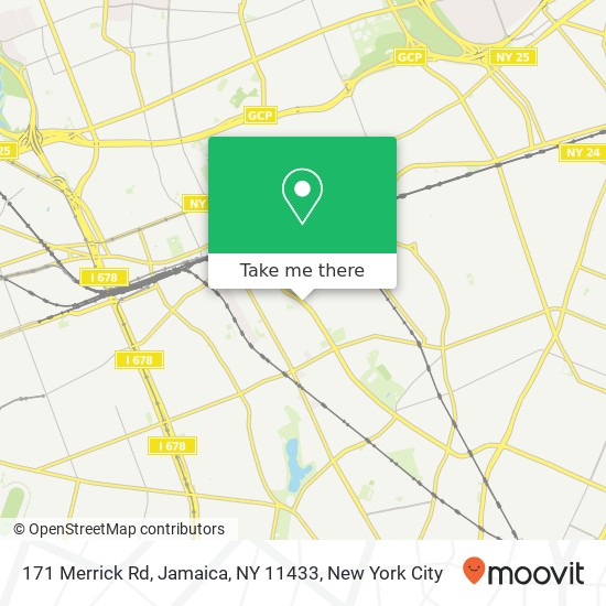 Mapa de 171 Merrick Rd, Jamaica, NY 11433