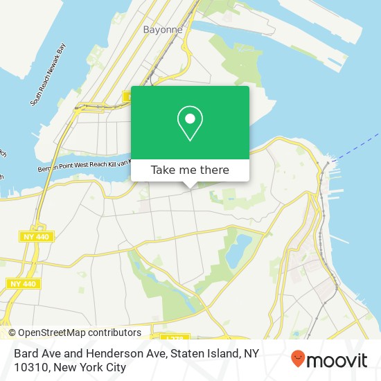 Mapa de Bard Ave and Henderson Ave, Staten Island, NY 10310