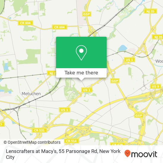 Lenscrafters at Macy's, 55 Parsonage Rd map