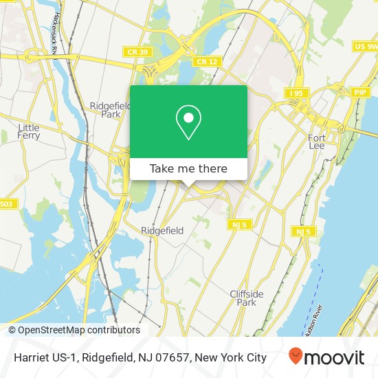 Mapa de Harriet US-1, Ridgefield, NJ 07657