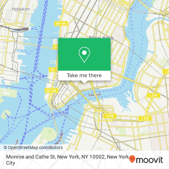 Mapa de Monroe and Cathe St, New York, NY 10002