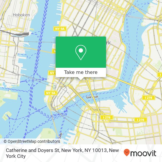 Mapa de Catherine and Doyers St, New York, NY 10013