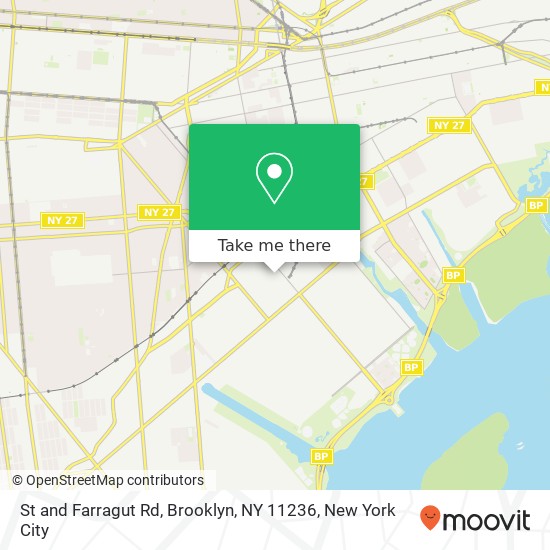Mapa de St and Farragut Rd, Brooklyn, NY 11236