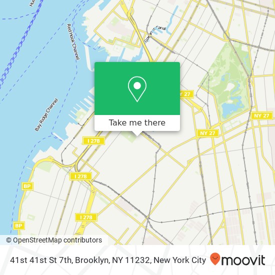 41st 41st St 7th, Brooklyn, NY 11232 map