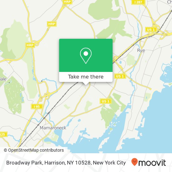 Mapa de Broadway Park, Harrison, NY 10528