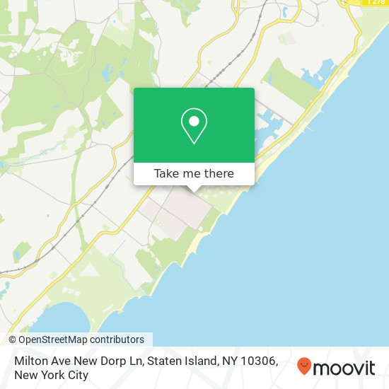 Mapa de Milton Ave New Dorp Ln, Staten Island, NY 10306