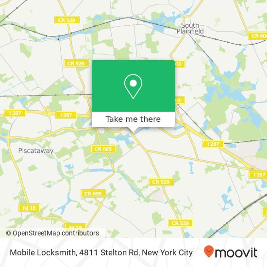 Mapa de Mobile Locksmith, 4811 Stelton Rd