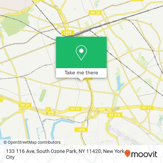 133 116 Ave, South Ozone Park, NY 11420 map