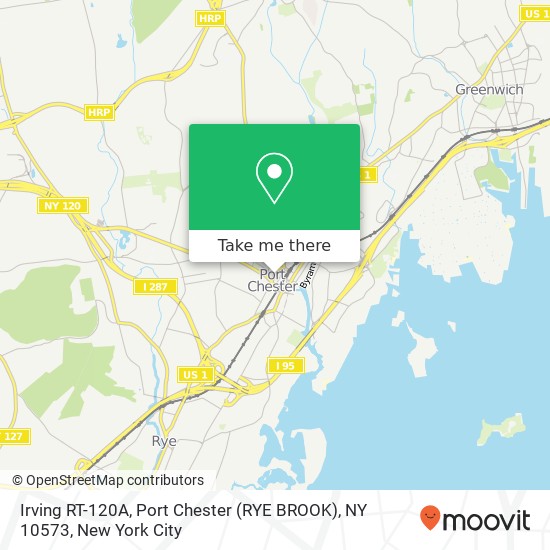 Irving RT-120A, Port Chester (RYE BROOK), NY 10573 map