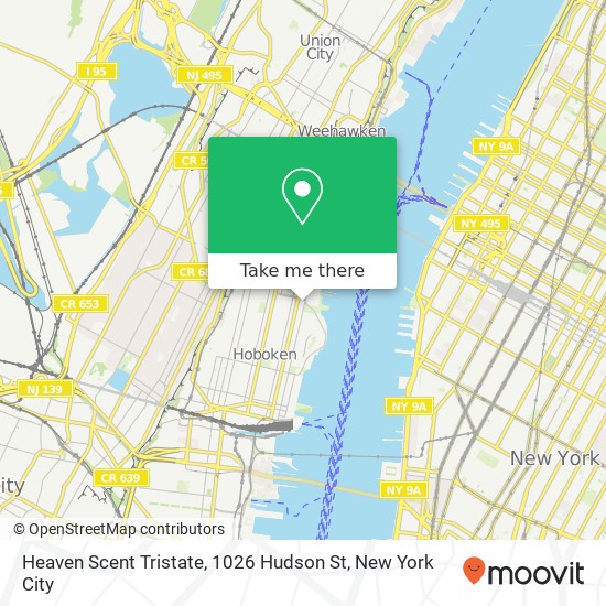 Mapa de Heaven Scent Tristate, 1026 Hudson St