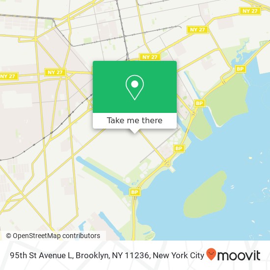 Mapa de 95th St Avenue L, Brooklyn, NY 11236