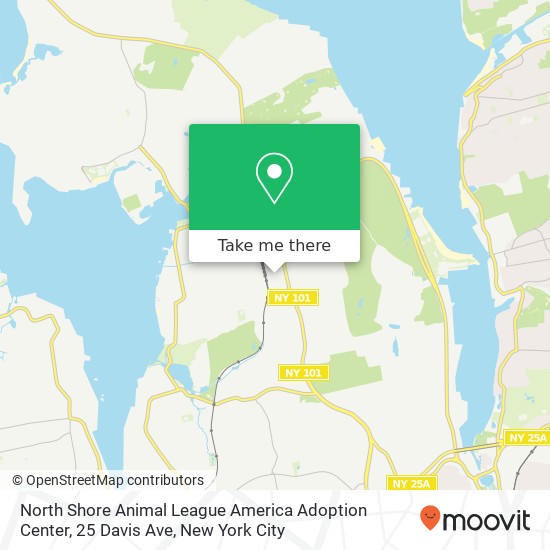 North Shore Animal League America Adoption Center, 25 Davis Ave map