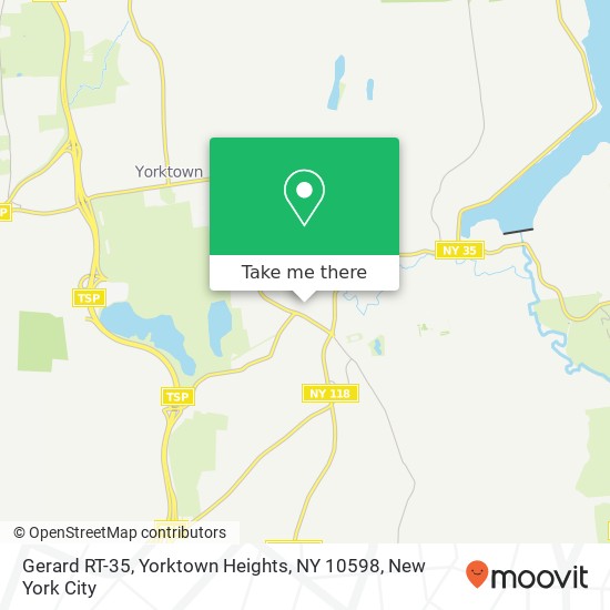 Mapa de Gerard RT-35, Yorktown Heights, NY 10598