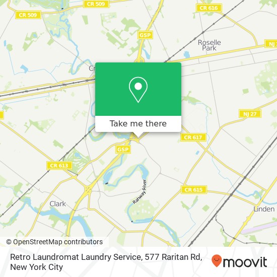 Retro Laundromat Laundry Service, 577 Raritan Rd map