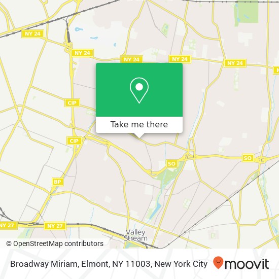 Broadway Miriam, Elmont, NY 11003 map