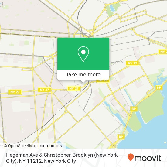 Hegeman Ave & Christopher, Brooklyn (New York City), NY 11212 map