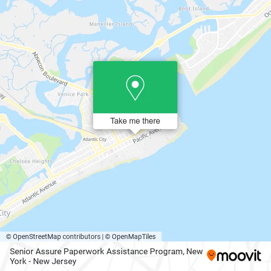 Mapa de Senior Assure Paperwork Assistance Program