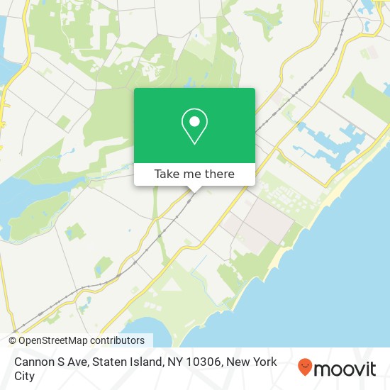 Mapa de Cannon S Ave, Staten Island, NY 10306