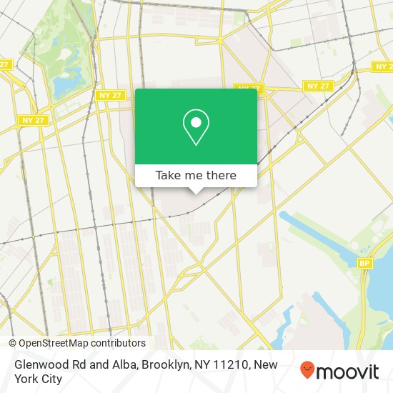 Glenwood Rd and Alba, Brooklyn, NY 11210 map