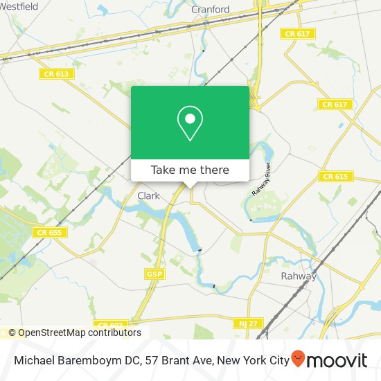 Michael Baremboym DC, 57 Brant Ave map