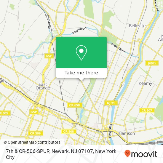 7th & CR-506-SPUR, Newark, NJ 07107 map