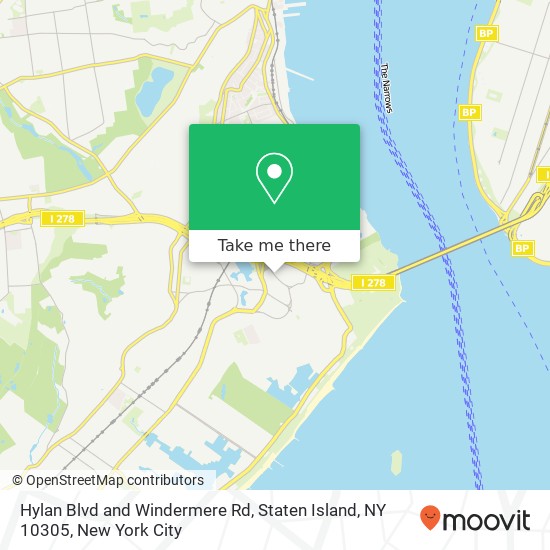 Hylan Blvd and Windermere Rd, Staten Island, NY 10305 map