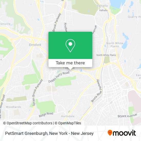 PetSmart Greenburgh map