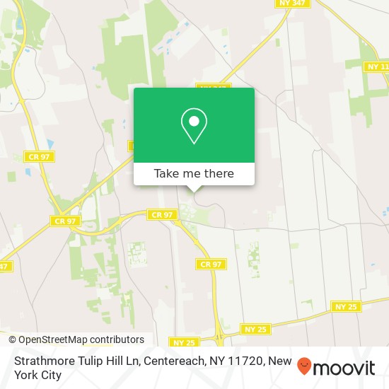 Mapa de Strathmore Tulip Hill Ln, Centereach, NY 11720
