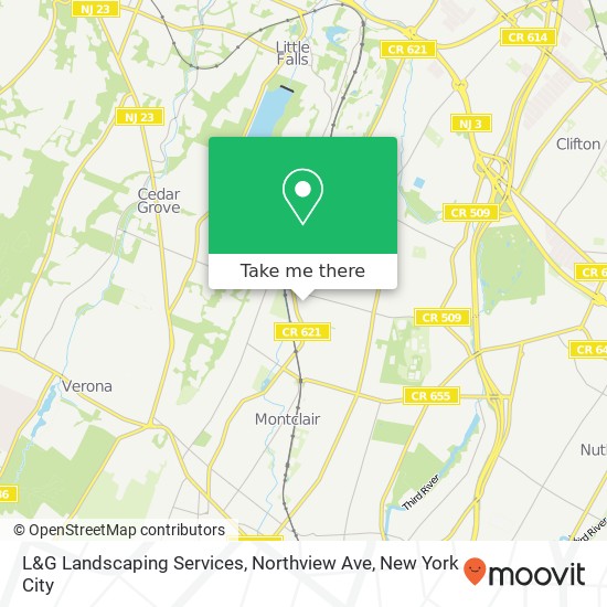 L&G Landscaping Services, Northview Ave map