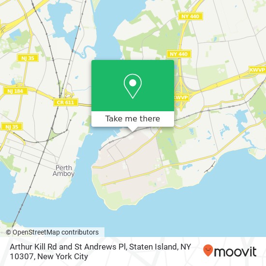 Arthur Kill Rd and St Andrews Pl, Staten Island, NY 10307 map