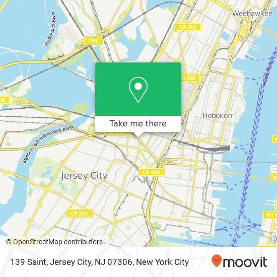 139 Saint, Jersey City, NJ 07306 map