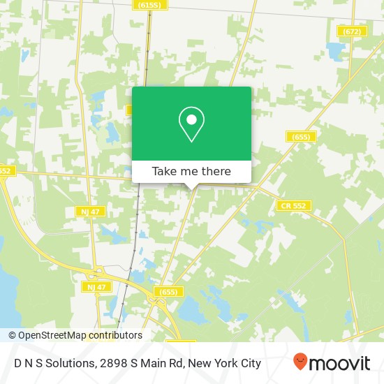 D N S Solutions, 2898 S Main Rd map