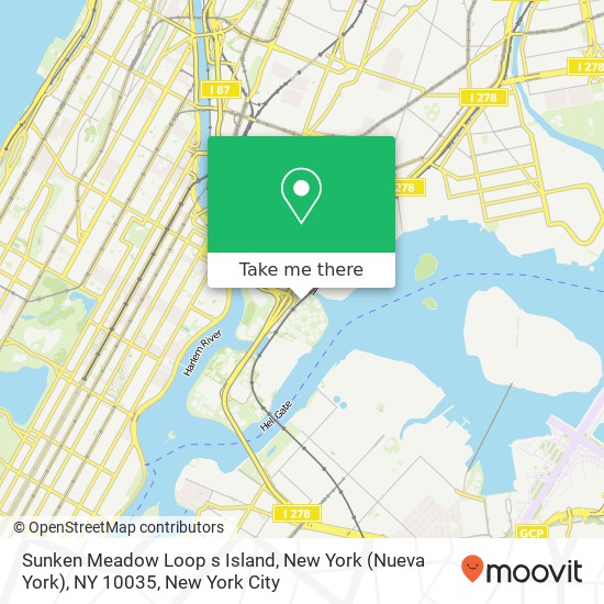 Sunken Meadow Loop s Island, New York (Nueva York), NY 10035 map