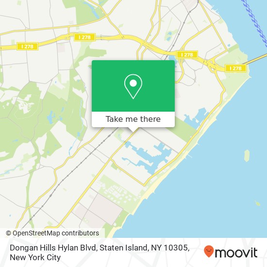 Dongan Hills Hylan Blvd, Staten Island, NY 10305 map