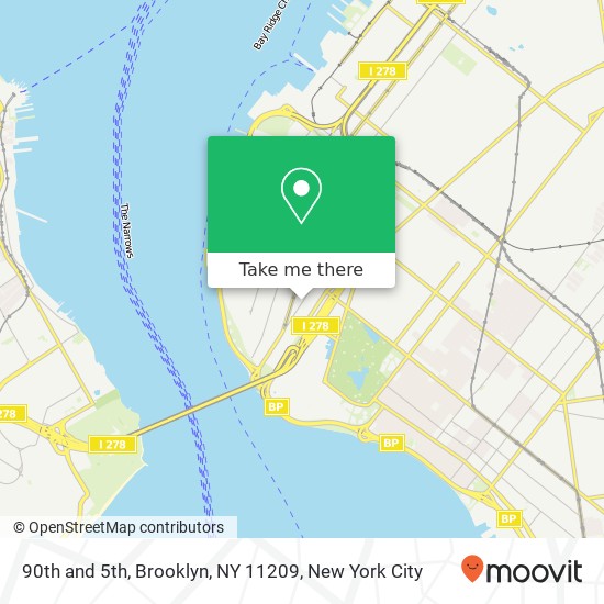 90th and 5th, Brooklyn, NY 11209 map