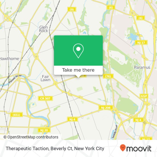 Mapa de Therapeutic Taction, Beverly Ct