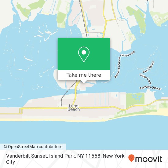 Mapa de Vanderbilt Sunset, Island Park, NY 11558