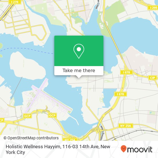 Mapa de Holistic Wellness Hayyim, 116-03 14th Ave