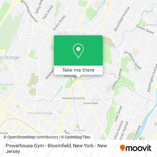 Mapa de Powerhouse Gym - Bloomfield