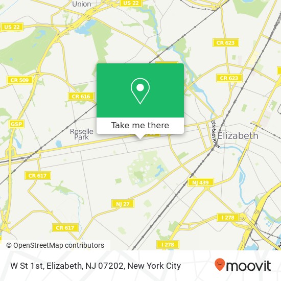 W St 1st, Elizabeth, NJ 07202 map