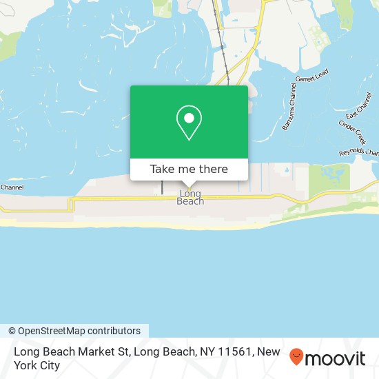 Mapa de Long Beach Market St, Long Beach, NY 11561