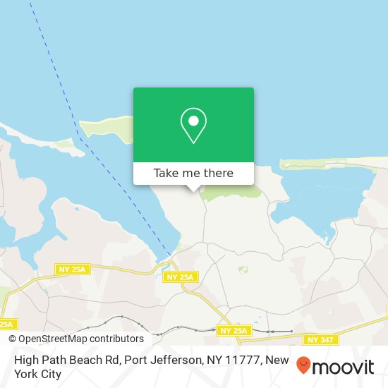 Mapa de High Path Beach Rd, Port Jefferson, NY 11777