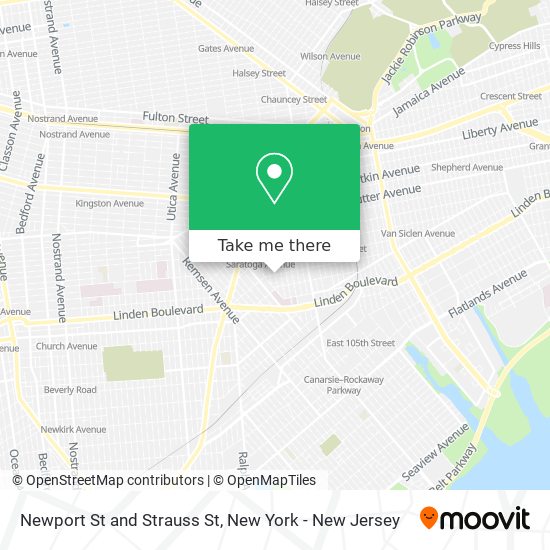 Mapa de Newport St and Strauss St