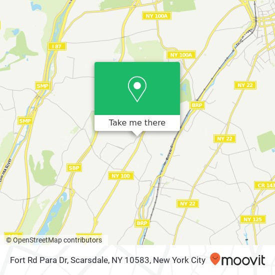 Mapa de Fort Rd Para Dr, Scarsdale, NY 10583